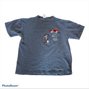 Warner Bros Studio Store Polo Vintage Small Gray